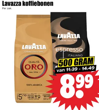 Aanbieding: Lavazza koffiebonen