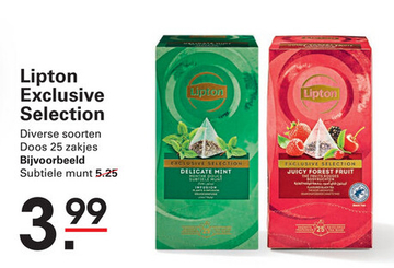 Aanbieding: Lipton Exclusive Selection Subtiele munt