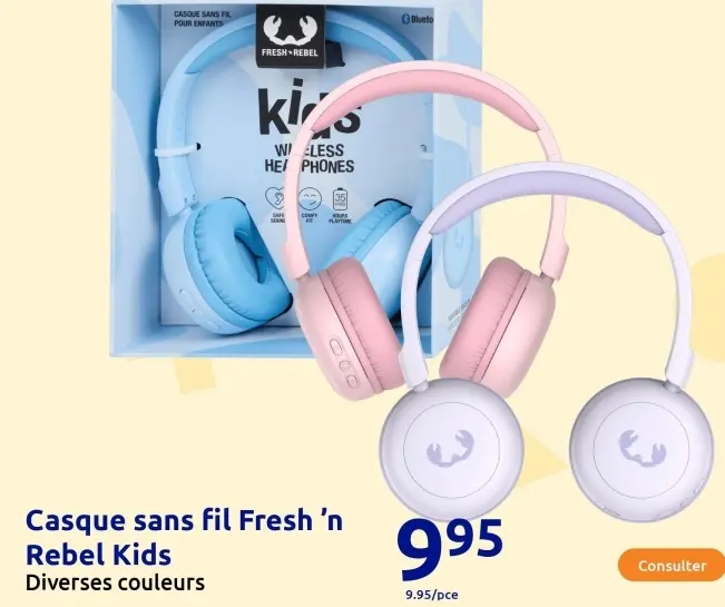 Offre: Casque audio pour enfant Pokémon