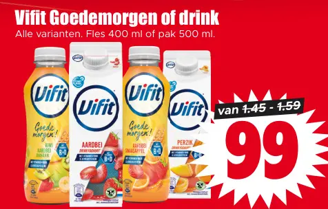 Aanbieding: Goedemorgen of drink