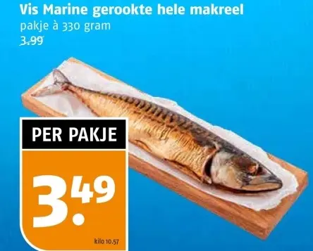 Aanbieding: Vis Marine gerookte hele makreel