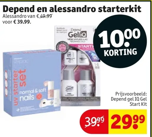 Aanbieding: Depend en alessandro starterkit