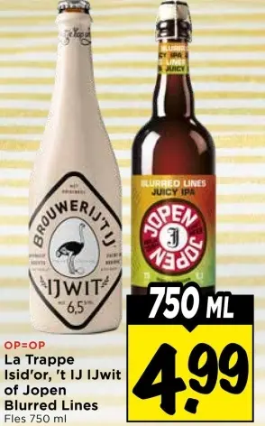 Aanbieding: La Trappe Isid'or, 't IJ IJwit of Jopen Blurred Lines