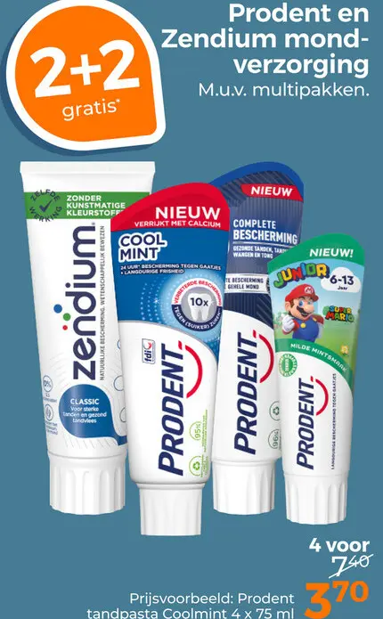 Aanbieding: Prodent en Zendium mondverzorging