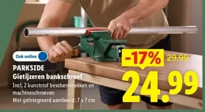 Aanbieding: Gietijzeren bankschroef