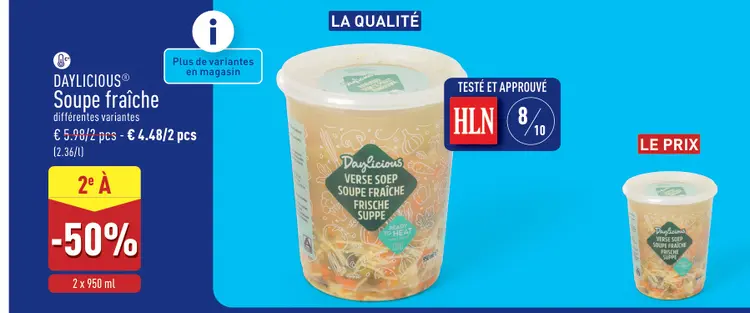 Offre: DAYLICIOUS® Soupe fraîche