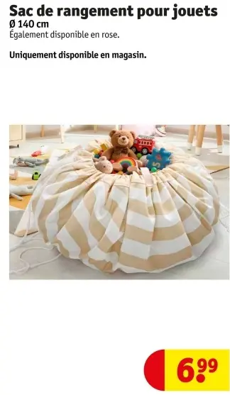 Offre: Sac de rangement pour jouets
