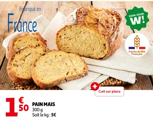 Offre: Pain mais