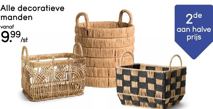 Promotie: Decoratieve manden