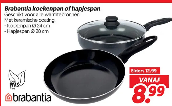 Brabantia koekenpan of hapjespan