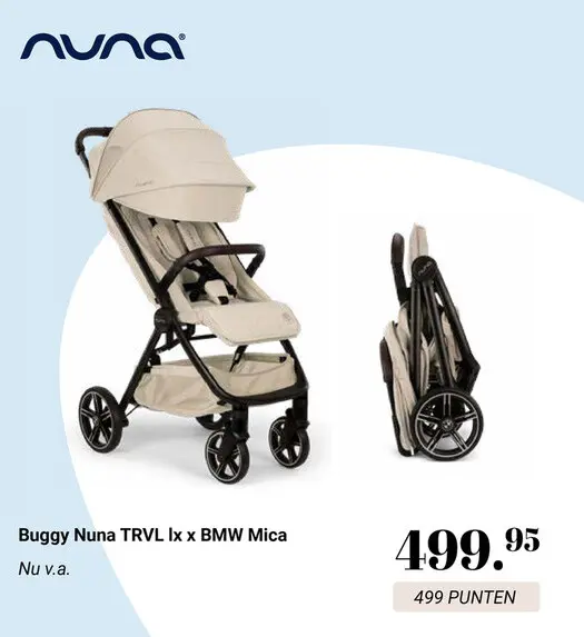 Aanbieding: Buggy Nuna TRVL Lx x BMW Mica