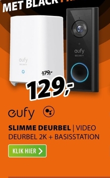 Aanbieding: Anker Eufy Video Doorbell 2K + HomeBase 2 Zwart