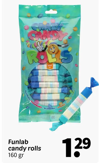 Promotie: Funlab candy rolls
