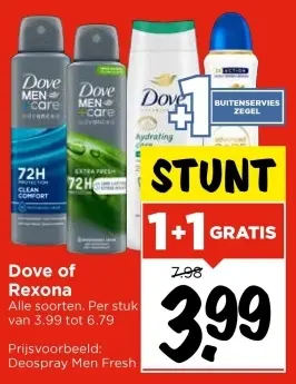 Aanbieding: Dove of Rexona