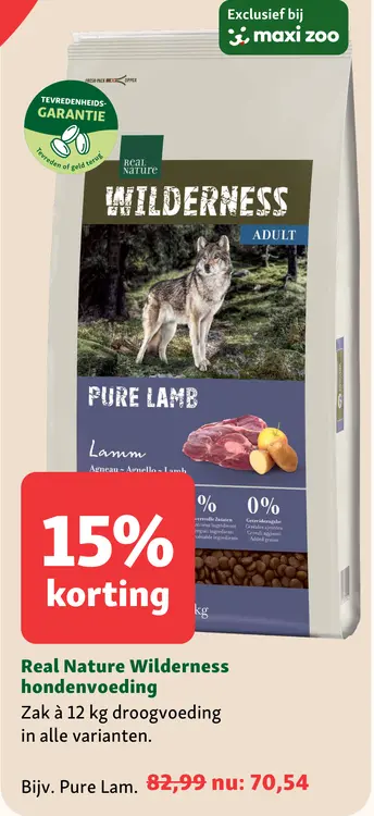 Aanbieding: Real Nature Wilderness hondenvoeding