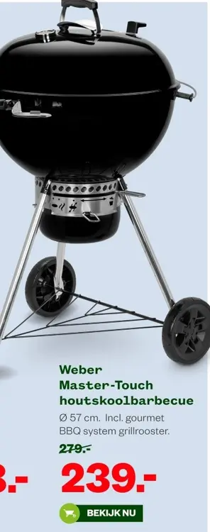 Aanbieding: Master-Touch houtskoolbarbecue