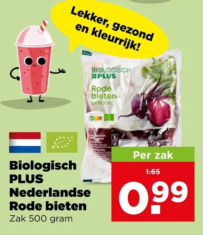 Aanbieding: Biologisch PLUS Nederlandse Rode bieten