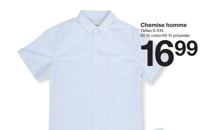 Offre: Chemise homme