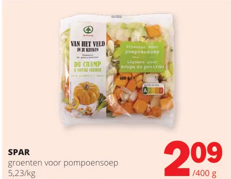 Promotie: Groenten voor pompoensoep