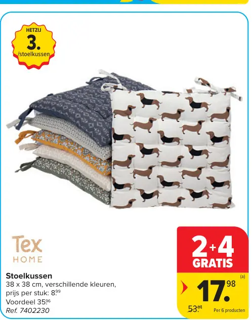 Promotie: Stoelkussen