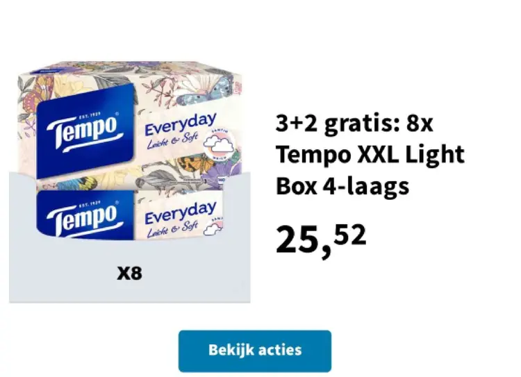 Aanbieding: Tempo XXL Light Box 4-laags