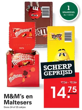 Aanbieding: M&M's en Maltesers