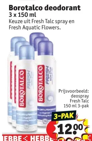 Promotie: deospray Fresh Talc
