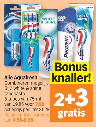 Promotie: Alle Aquafresh