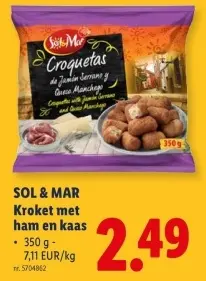 Promotie: Kroket met ham en kaas