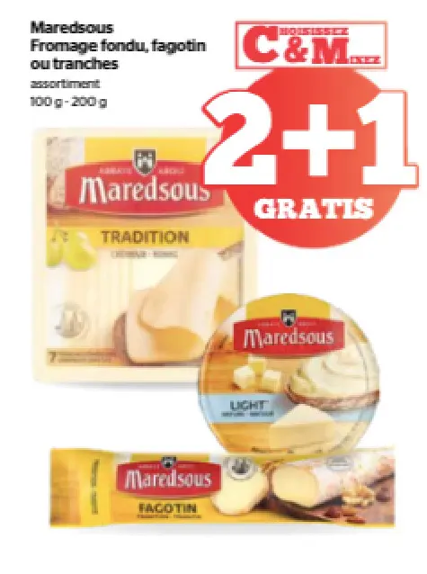 Offre: Fromage fondu, fagotin ou tranches