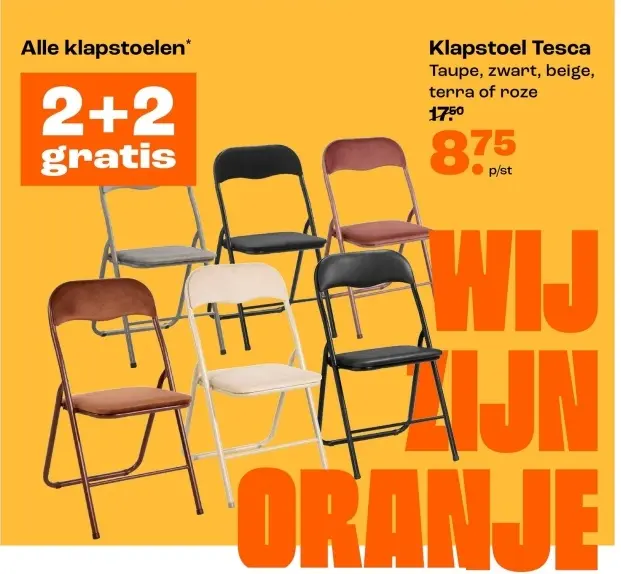 Aanbieding: Alle klapstoelen - Klapstoel Tesca