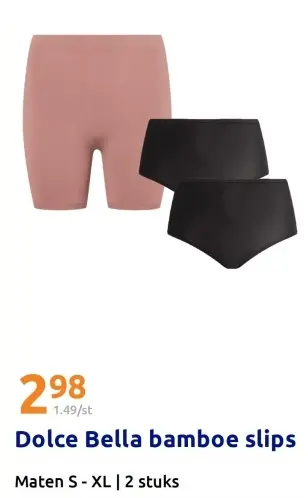 Promotie: Dolce Bella bamboe slips