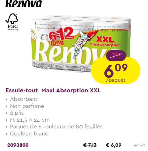 Offre: Essuie-tout Maxi Absorption XXL