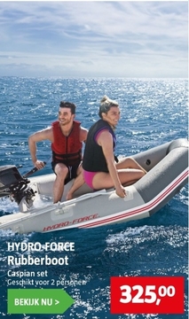 Aanbieding: HYDRO - FORCE Rubberboot Caspian set 