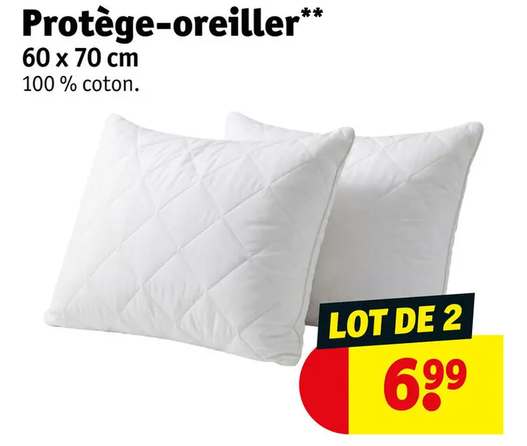 Offre: Protège-oreiller