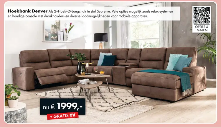 Aanbieding: Denver hoekbank