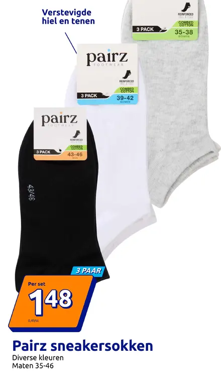 Promotie: Pairz sneakersokken