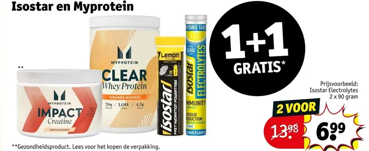 Aanbieding: Clear whey protein of electrolytes