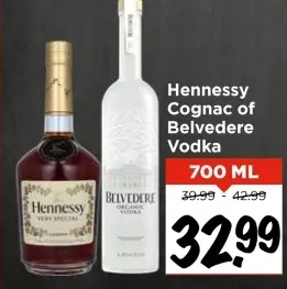 Aanbieding: Hennessy Cognac of Belvedere Vodka
