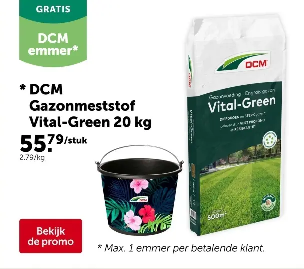 Promotie: Gazonmeststof Vital-Green