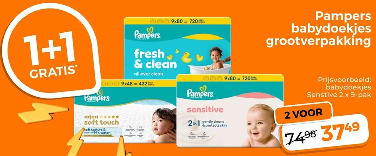 Aanbieding: Babydoekjes grootverpakking