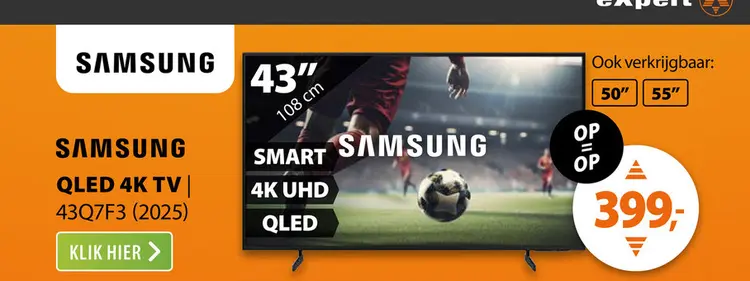 Aanbieding: Samsung QLED 4K 43Q7F3 (2025)