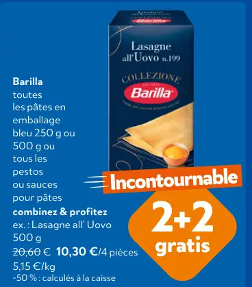 Offre: Lasagne all'Uovo n.199