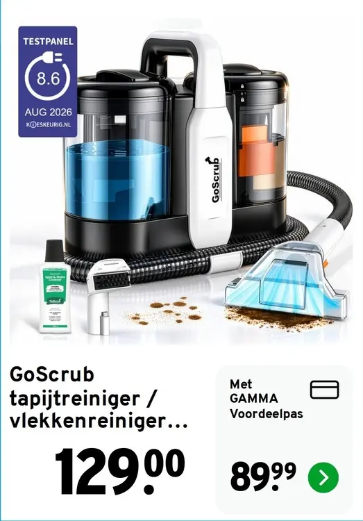 Aanbieding: GoScrub Tapijtreiniger / vlekkenreiniger