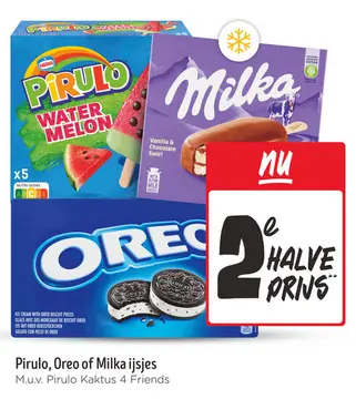 Aanbieding: Pirulo, Oreo of Milka ijsjes