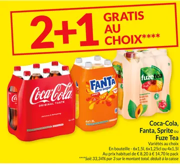 Offre: Coca-Cola, Fanta, Sprite ou Fuze Tea