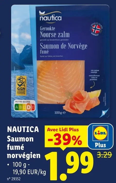 Offre: Saumon fumé norvégien