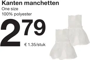 Aanbieding: Kanten manchetten