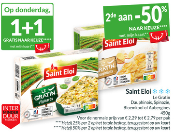 Aanbieding: Le Gratin Dauphinois, Spinazie, Bloemkool 