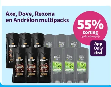 Aanbieding: Axe, Dove, Rexona en Andrélon multipacks